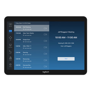 logitech 罗技 触摸显示屏TP100- VU0053  会议系统控制器 数字看板 即时内容共享（智能布线/多方式安装）