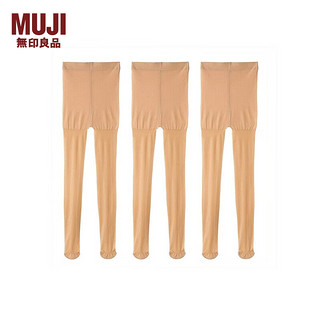 无印良品 MUJI 女式 支撑型 20D 长筒袜 丝袜 袜子 女袜 DGC07A2A 黑色 中米色 S-M