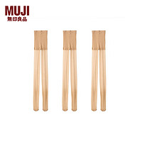 無印良品 無印良品 MUJI 女式 柔软型 17D 3双装 长筒袜 丝袜打底袜连裤袜DGC12A3A 透明米色 XS(145-150/80-85)