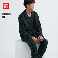 UNIQLO 优衣库 男装 法兰绒睡衣(长袖 起居服套装) 460271