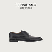 菲拉格慕(Ferragamo)【品牌授权门店发货】男士黑色双色德比鞋 0762619_3E _ 85