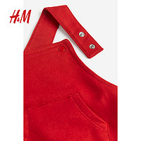 H&M HM童装男婴幼童裤子圣诞轻便配袋鼠袋背带裤1192599