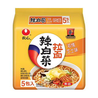 NONGSHIM 农心 辣白菜浓情芝士拉面 方便面 袋面速食零食品 五连包 120g*5包