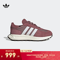 adidas阿迪达斯三叶草RETROPY E5女子经典boost运动鞋IF3929 深红/猪肝色/白 37(230mm)