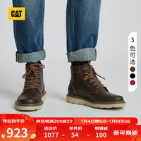 CAT 卡特彼勒 卡特男士户外休闲复古单鞋工装靴费启鸣同款 深棕 42