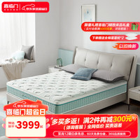  Sleemon/喜临门 抗菌防螨 床垫套装+独立弹簧床垫+软床  光年plus3.0+云图s茶灰色软床 20-25cm（含） 软硬双面 180*200cm