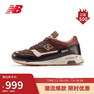 new balance 男鞋女鞋英产1500系列经典百搭舒适时尚复古休闲鞋M1500GBI 42