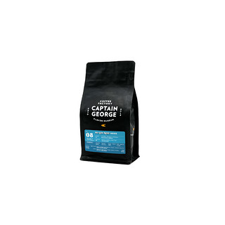 乔治队长 海狮拼配香浓精品意式浓缩意大利美式咖啡豆可磨粉454g 包装 1袋