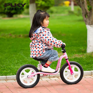 PUKY【德国】儿童平衡车无脚踏 充气胎3岁以上小孩滑步车LR1L 玫瑰粉4066