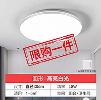 铁狼头铁艺 led吸顶灯  限购一个圆30CM白光18w