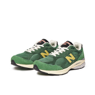 NEW BALANCE 男鞋女鞋990V3系列美产潮流百搭复古运动休闲鞋 绿色 M990GG3 40.5 (脚长25.5cm)