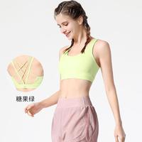 骆驼 CAMEL运动内衣女交叉美背bra聚拢防震跑步文胸外搭运动瑜伽背心