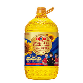 多力葵花籽油+黄金3益葵花籽油5L*2组合家用食用油 包装 10000ml