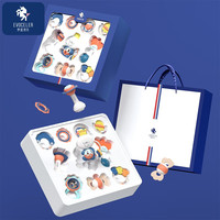 EVOCELER新生儿玩具牙胶手摇铃婴儿玩具0-1岁新生儿礼盒曼哈顿手抓球 十件套摇铃礼盒+手提袋-优选