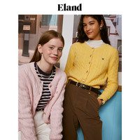 【100%绵羊毛】Eland衣恋针织衫老钱风棉花糖毛衣开衫