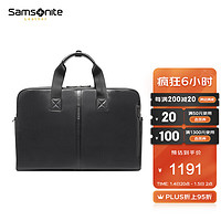 Samsonite 新秀丽 行李袋商务时尚大容量男士多功能旅行包手提包 NP7 黑色
