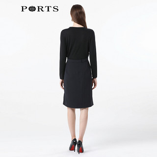 PORTS 宝姿 女装秋冬中裙ALL9S002JWP052 BLACK 6