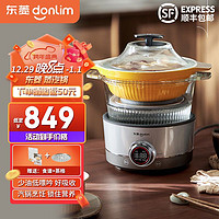 donlim 东菱 多功能蒸炖锅 家用电蒸锅 DL-9009 料理锅（煮锅+汽锅）