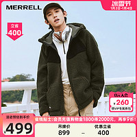 MERRELL 迈乐 两穿羊羔绒外套男女泰迪绒棉服保暖户外运动上衣情侣