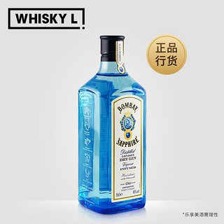 孟买蓝宝石bombay 金酒gin酒琴酒杜松子酒洋酒 蓝宝石金酒 750mL 单瓶装 40%vol