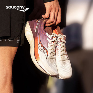 索康尼（SAUCONY）男鞋 2024春季啡速3跑鞋稳定支撑运动鞋耐磨减震跑步鞋 啡速3/米粽/西安城市款 42 码