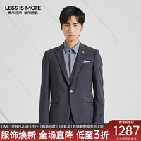 利郎轻时尚男装【双色TR】西服套装男商务西装正装二件套Q3QXF05 铁灰色 180