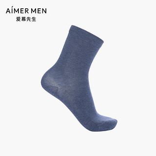 爱慕先生（AIMER MEN）物爱慕先生袜子棉男士纯色薄款袜NS94W074 黑色 27