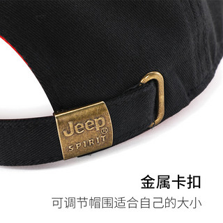 吉普（JEEP）帽子男棒球帽时尚刺绣秋冬季鸭舌帽休闲户外运动品牌帽子A0014