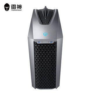 ThundeRobot 雷神 黑武士·Shark 水冷游戏台式机电脑电(14代i7-14700K 16G DDR5 RTX4060Ti 1TSSD)