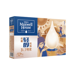  Maxwell House/麦斯威尔 特浓 速溶咖啡  轻醇特浓30条 251-500g(mL) 盒装