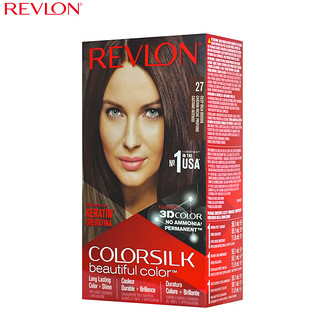 露华浓（Revlon）丽然3D染发剂 女士染发膏无刺激不伤发可盖白头发染发霜黑色锁色 27号浓棕色