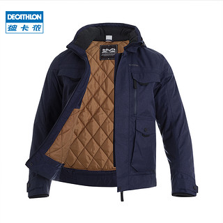 DECATHLON 迪卡侬 男士上衣防水保暖飞行夹克徒步加厚防风登山服 ODT3