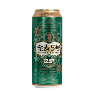 SNOWBEER 雪花 全麦5号 啤酒 500ml*12听