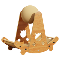 hipidog 嬉皮狗 猫抓板耐磨不掉屑猫咪立式剑麻球猫抓球猫爪板猫窝一体冬季磨爪器