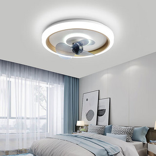 ARROW箭牌照明 吸顶风扇灯卧室超薄隐形电扇灯餐厅北欧灯具QCD298