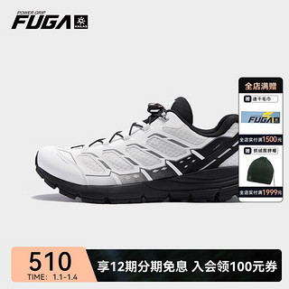 凯乐石（KAILAS）FUGA 户外运动轻量防滑登山/徒步/跑山/越野跑鞋飞翼女款CLASSIC 2.0亮白/墨黑 38