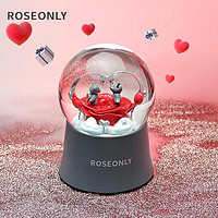 ROSEONLY 诺誓 玫瑰星球小世界音乐球礼盒 水球 浪漫