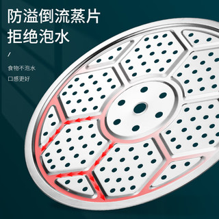 拜格（BAYCO）不锈钢蒸锅三层36CM大容量加厚汤锅燃气灶电磁炉通用锅家用BG1576