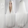  hsiu/秀琴家 长直 女士假发  白色