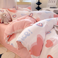熙乐 100%纯棉印花四件套 200*230cm