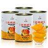 汇尔康 糖水新鲜黄桃罐头 水果罐头 速食零食 425gX4罐