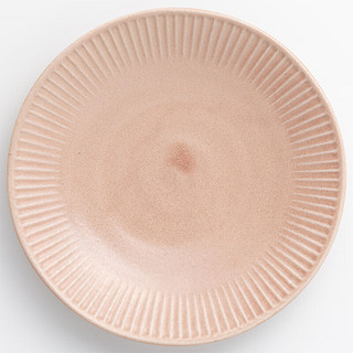 NITORI宜得利家居 家用陶瓷餐具简约餐具 超轻量餐具 粉红 18cm超轻量小盘