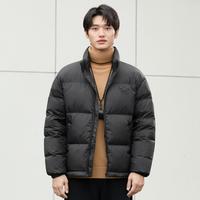 gxgjeans冬季款黑色立领短款羽绒服男式羽绒服男