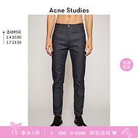 Acne Studios【季末5折起】 男士丹宁修身锥形牛仔裤B00170 靛蓝色 30/32