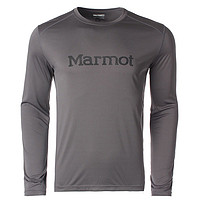 Marmot 土拨鼠 新款运动户外男长袖速干T恤防晒弹力舒适透气排汗