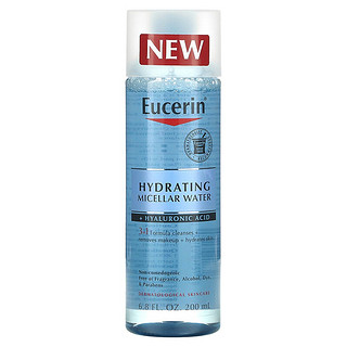 Eucerin 优色林 美国直邮Eucerin保湿胶束水透明质酸清爽控油泡沫细腻200ml