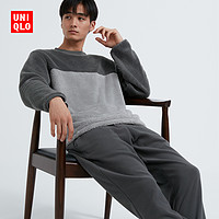 UNIQLO 优衣库 男装 摇粒绒套装(长袖 2023秋冬起居 睡衣 居家) 460270