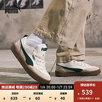 PUMA 彪马 男女同款复古休闲板鞋 PARK LIFESTYLE OG 397262 白色-深绿色-雪白色-02 38.5