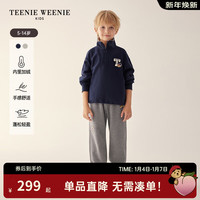 Teenie Weenie Kids小熊童装男童高领半拉链套头卫衣 深藏青色 120cm