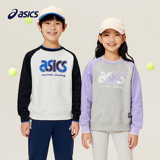 ASICS 亚瑟士 童装20男女儿童宽松时尚保暖针织圆领卫衣 8851亚瑟士蓝 130cm